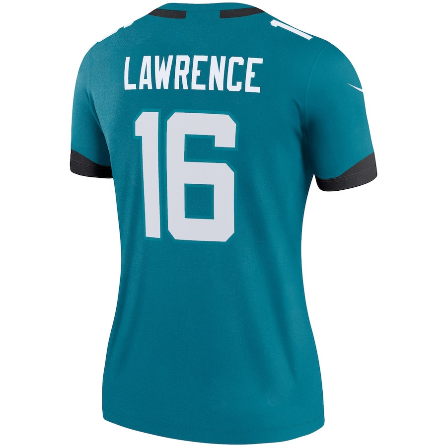 Trevor Lawrence 16 Jacksonville Jaguars Legend Teal NFL Jersey Women's