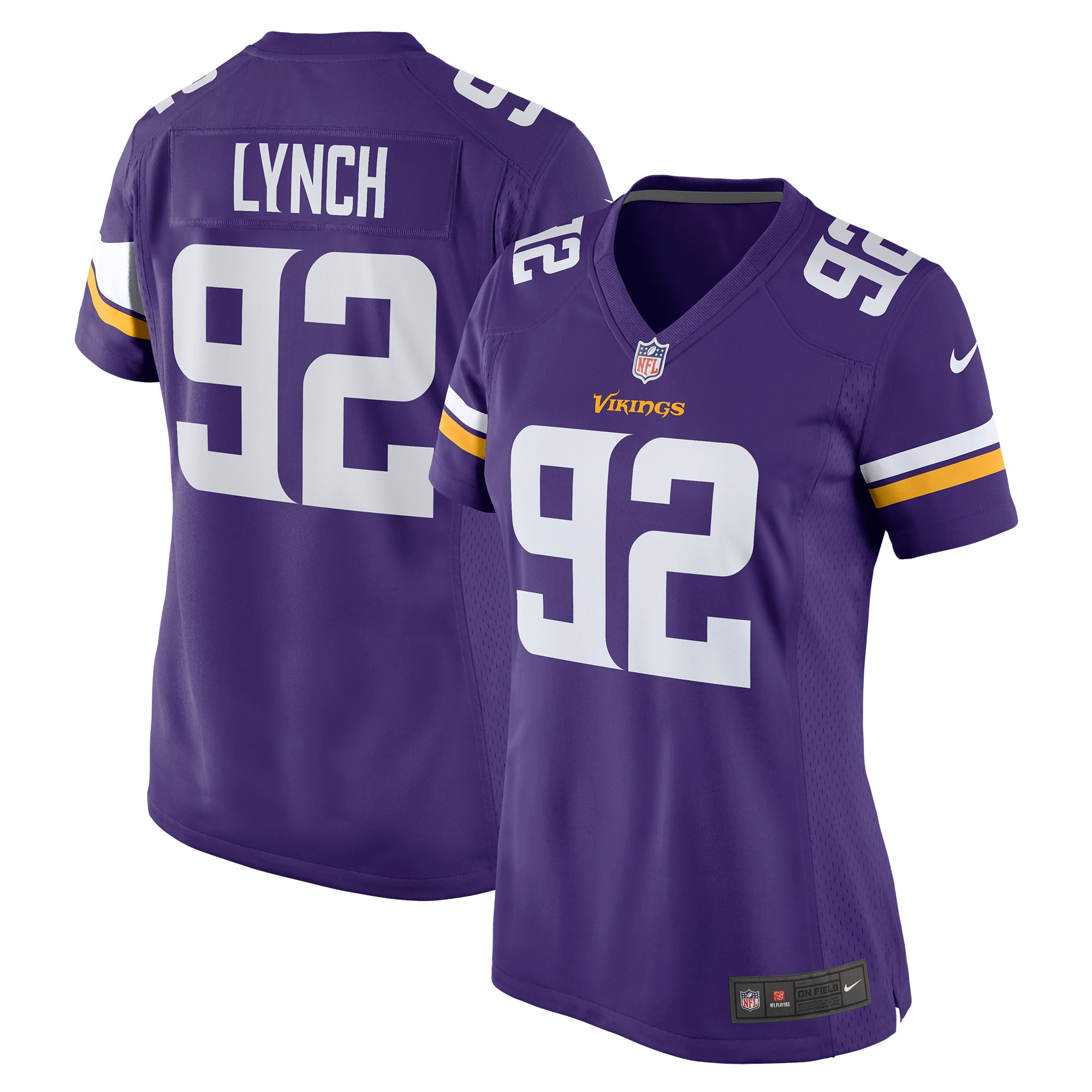 Minnesota Vikings James Lynch Purple Game Player NFL Jersey Women's
