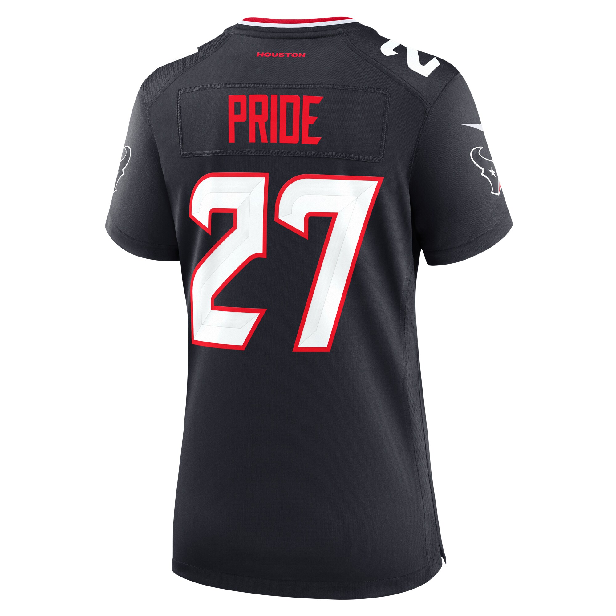 Houston Texans Troy Pride Navy Team Game NFL Jersey Women's