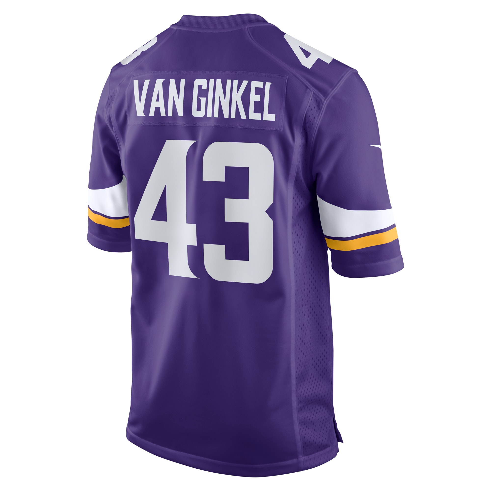 Minnesota Vikings Andrew Van Ginkel Purple Team Game NFL Jersey Men's