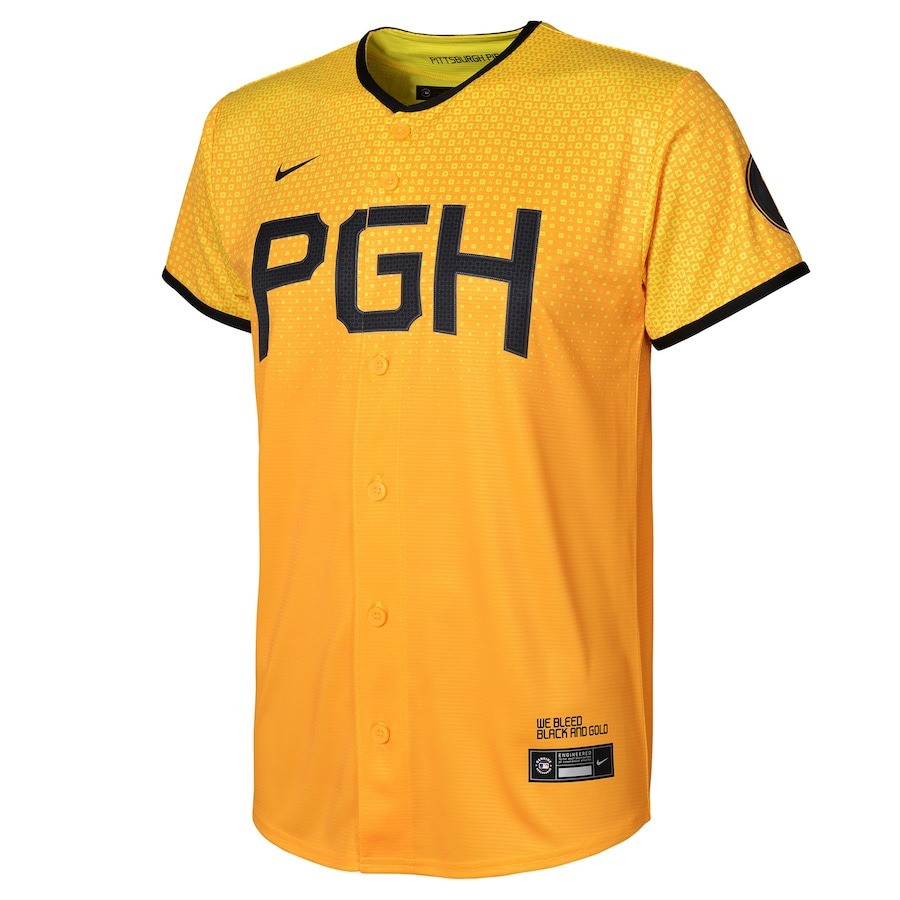 Willie Stargell 8 Pittsburgh Pirates 2023 City Connect Gold MLB Jersey Youth