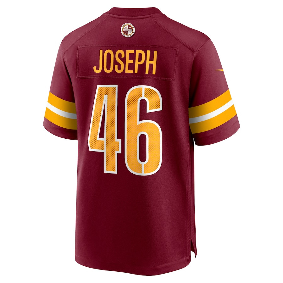 Greg Joseph 46 Washington Commanders Game Burgundy NFL Jersey Men's