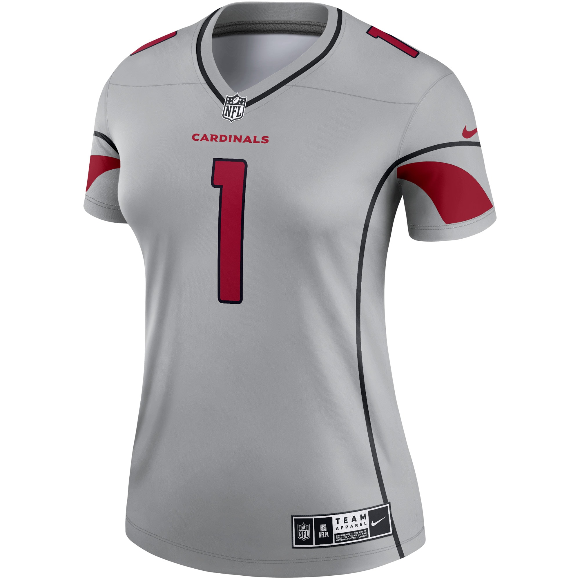 Arizona Cardinals Kyler Murray Gray Inverted Legend Player Performance Top NFL Jersey Women's