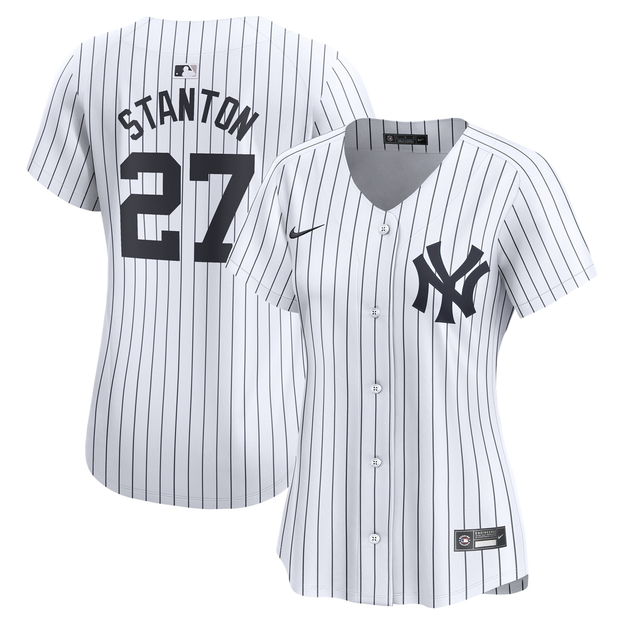 New York Yankees Giancarlo Stanton White Home Limited Player MLB Jersey Women's