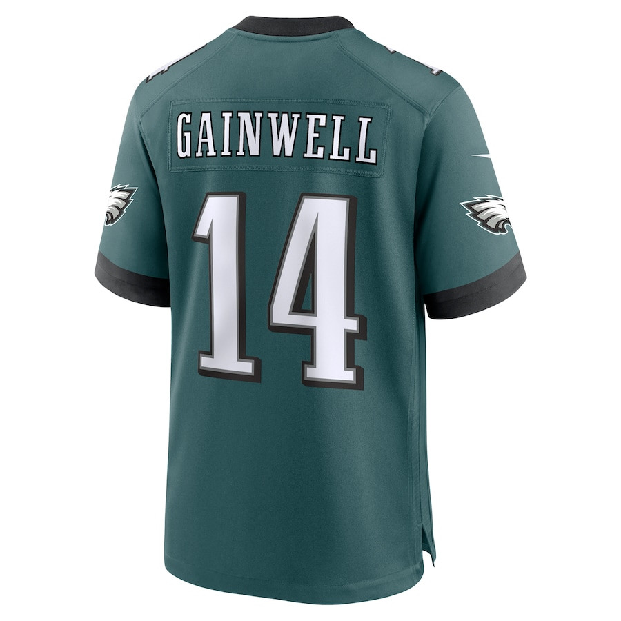 Kenneth Gainwell 14 Philadelphia Eagles Team Game Midnight Green NFL Jersey Men's