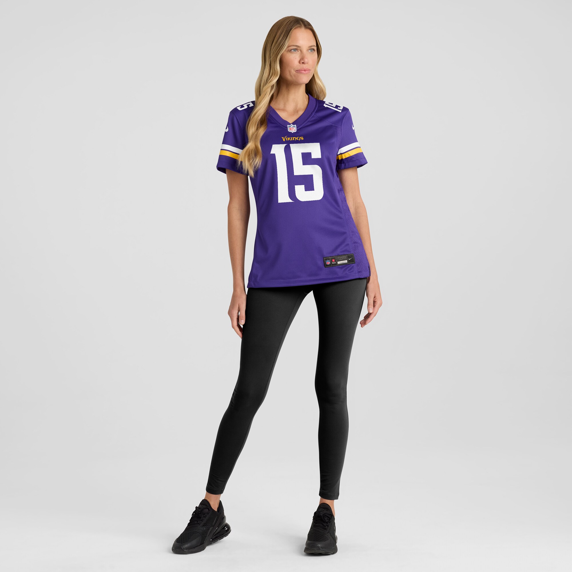 Minnesota Vikings Dallas Turner Purple Game NFL Jersey Women's