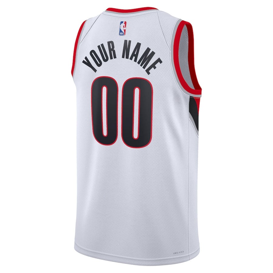 Portland Trail Blazers 2023/24 Association Swingman Custom White NBA Jersey Men's