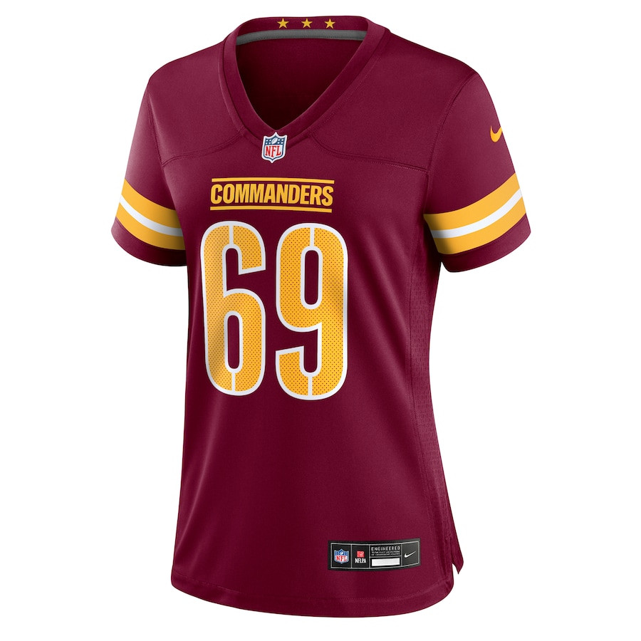 Tyler Ott 69 Washington Commanders Game Burgundy NFL Jersey Women's