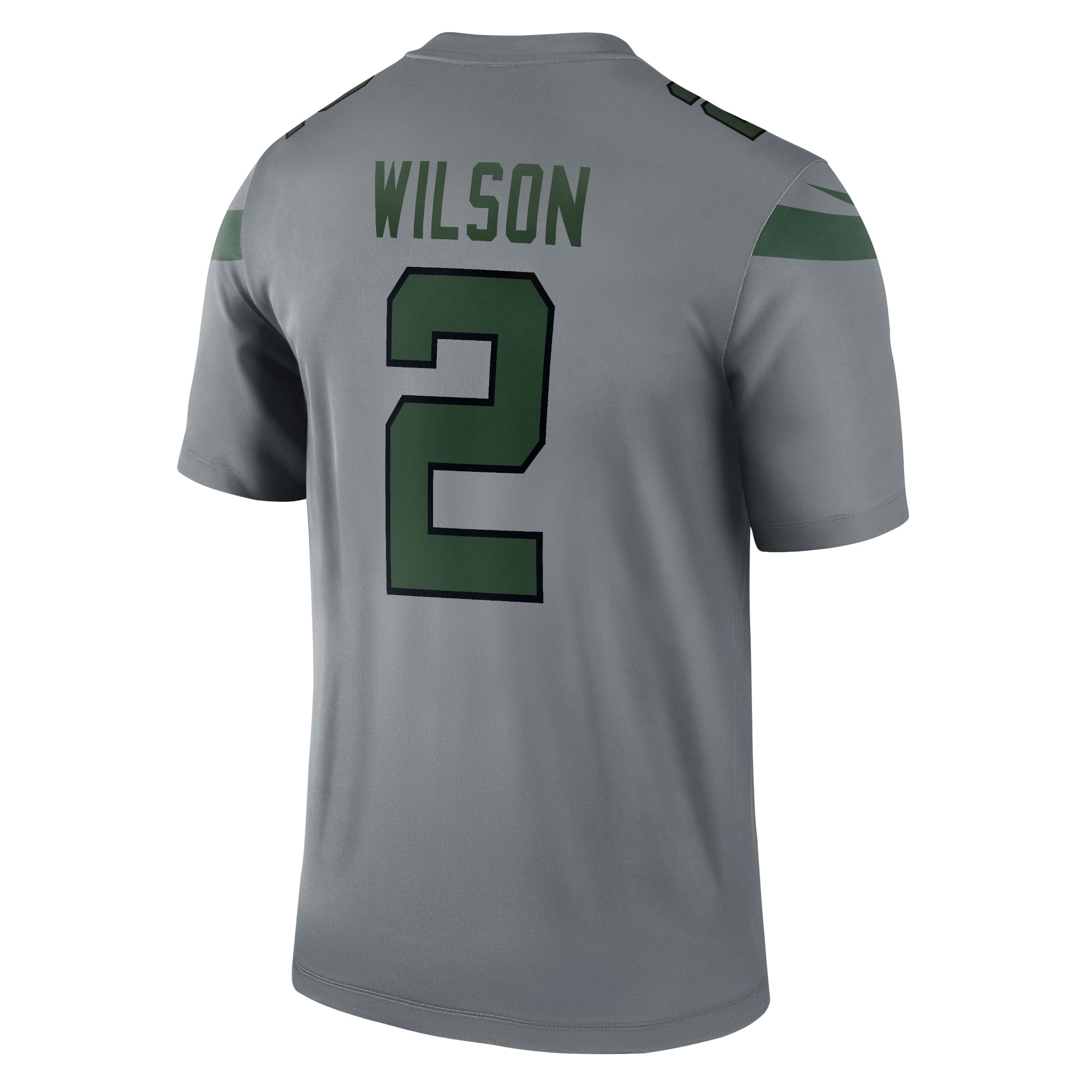 New York Jets Zach Wilson Gray Inverted Legend Player Performance Top NFL Jersey Men's