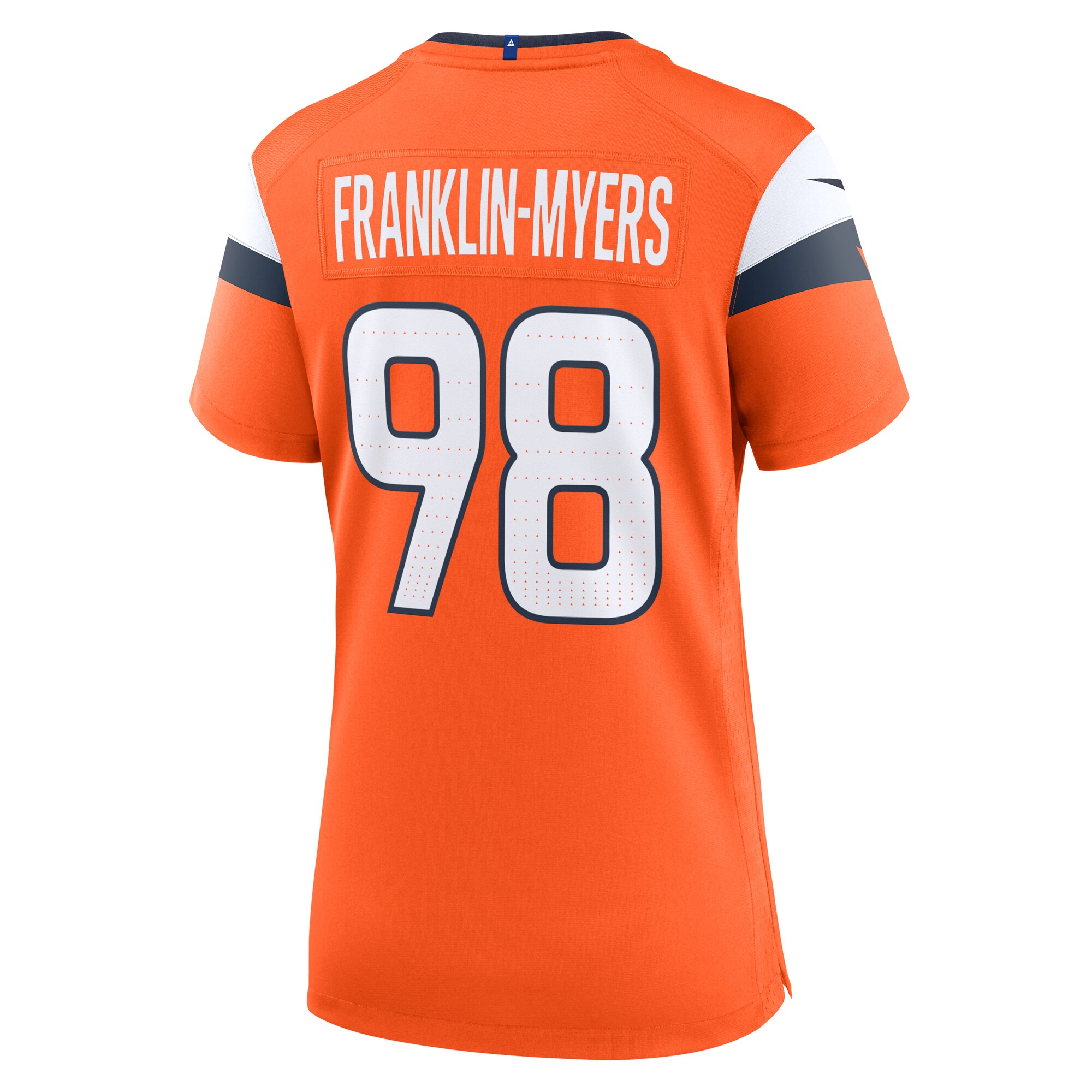 Denver Broncos John Franklin-Myers Orange Team Game NFL Jersey Women's