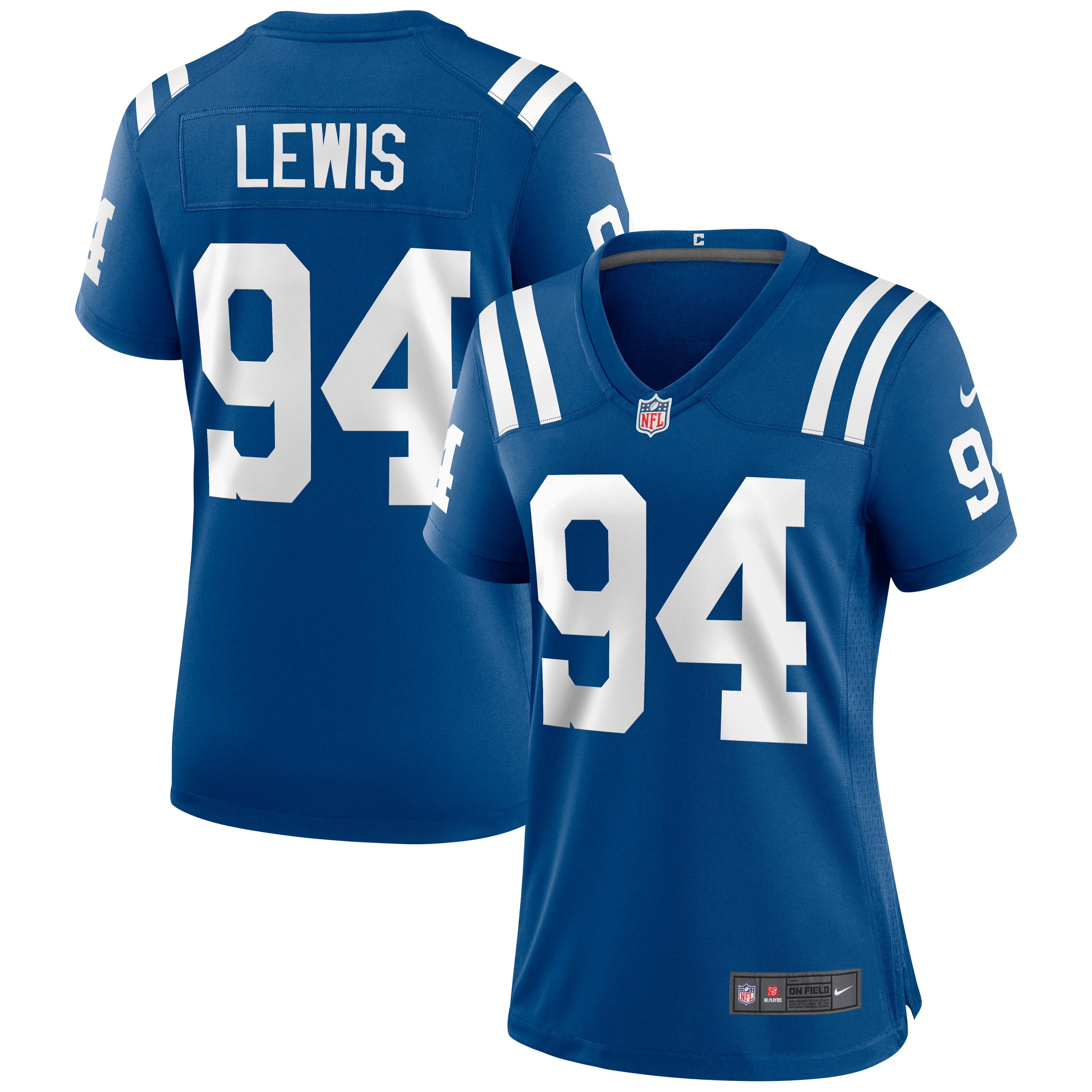 Indianapolis Colts Tyquan Lewis Royal Game NFL Jersey Women's