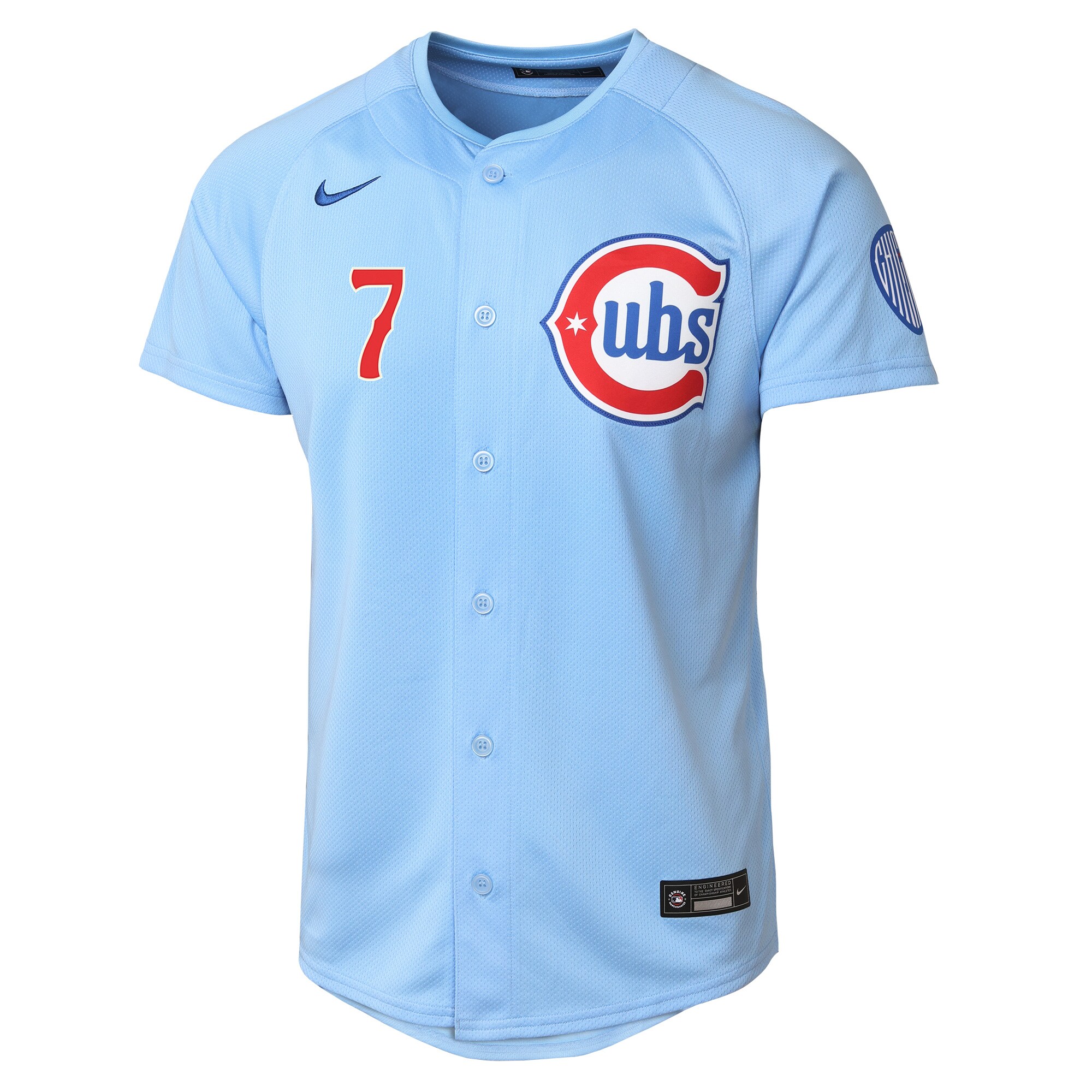 Chicago Cubs Dansby Swanson Light Blue 2nd Alternate Limited Player MLB Jersey Youth