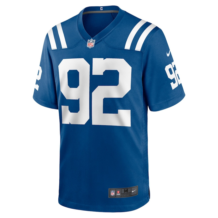 Bjoern Werner 92 Indianapolis Colts Retired Player Game Royal NFL Jersey Men's