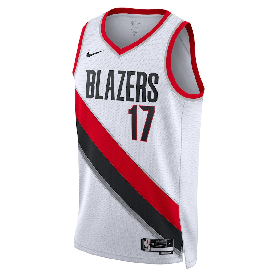 Shaedon Sharpe 17 Portland Trail Blazers Unisex Swingman Association Editio White NBA Jersey Unisex