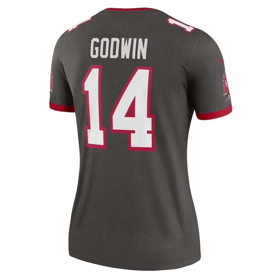 Chris Godwin 14 Tampa Bay Buccaneers Alternate Legend Pewter NFL Jersey Women's