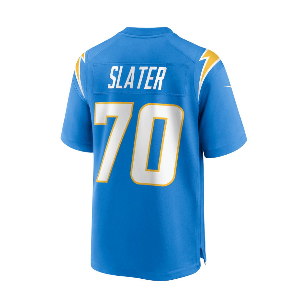 Rashawn Slater 70 Los Angeles Chargers 2025 Pro Bowl Patch Game Powder Blue NFL Jersey Men's