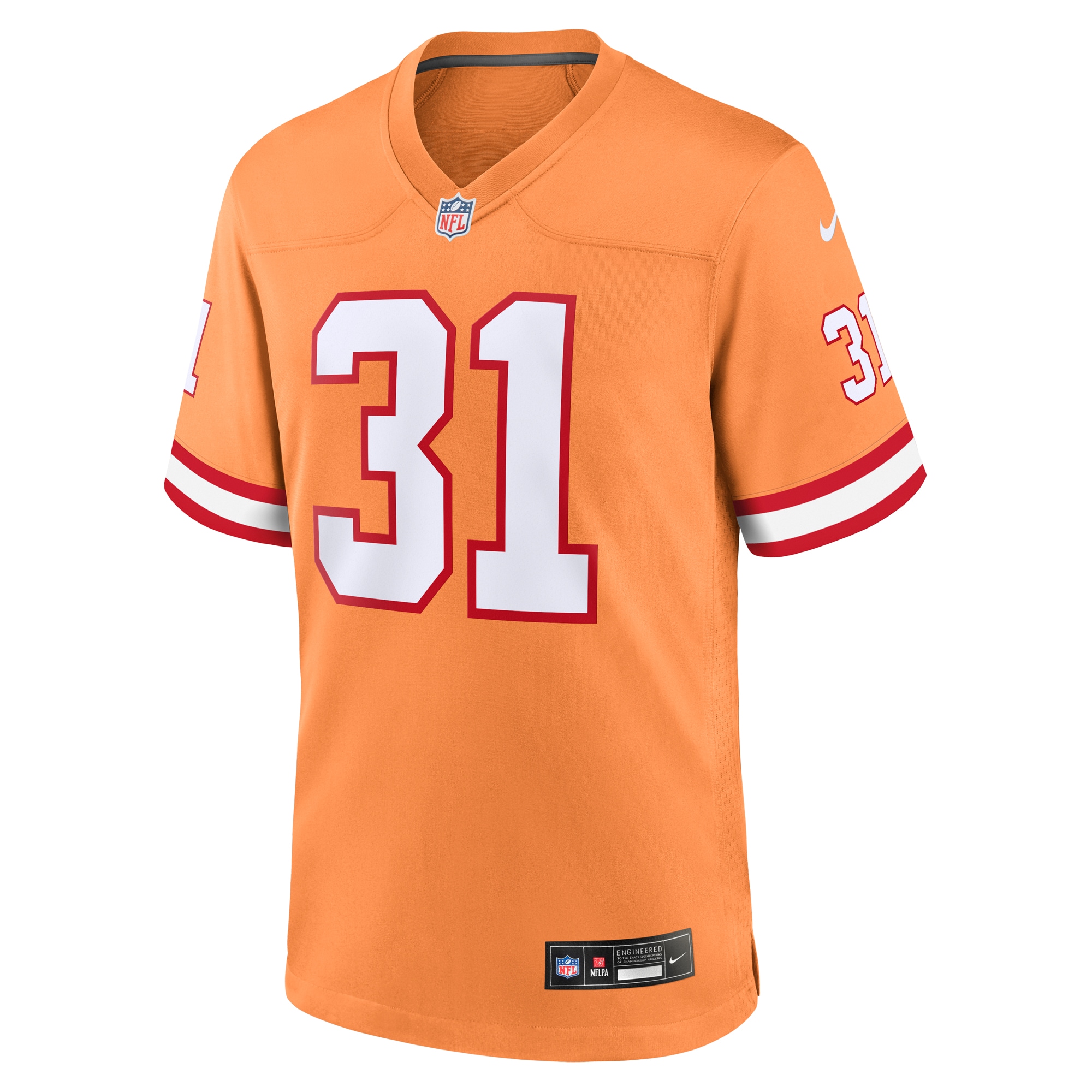 Tampa Bay Buccaneers Antoine Winfield Jr. Orange Throwback Game NFL Jersey Men's