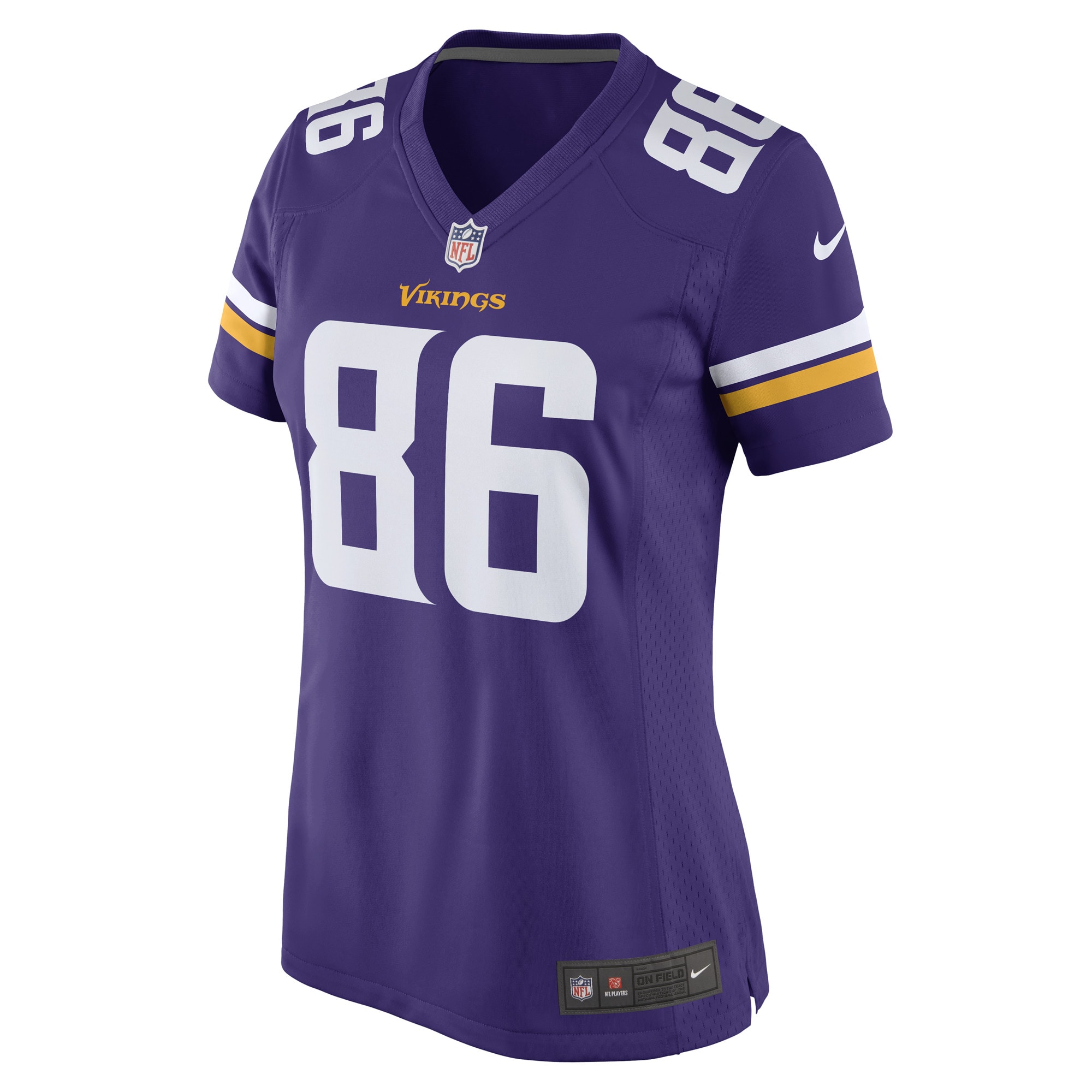 Minnesota Vikings Johnny Mundt Purple Game Player NFL Jersey Women's
