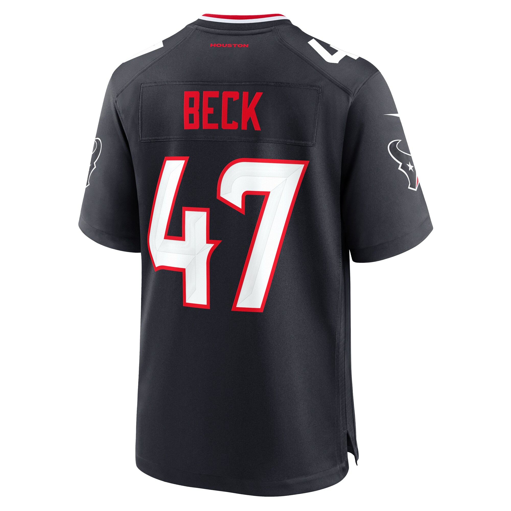 Houston Texans Andrew Beck Navy Team Game NFL Jersey Men's