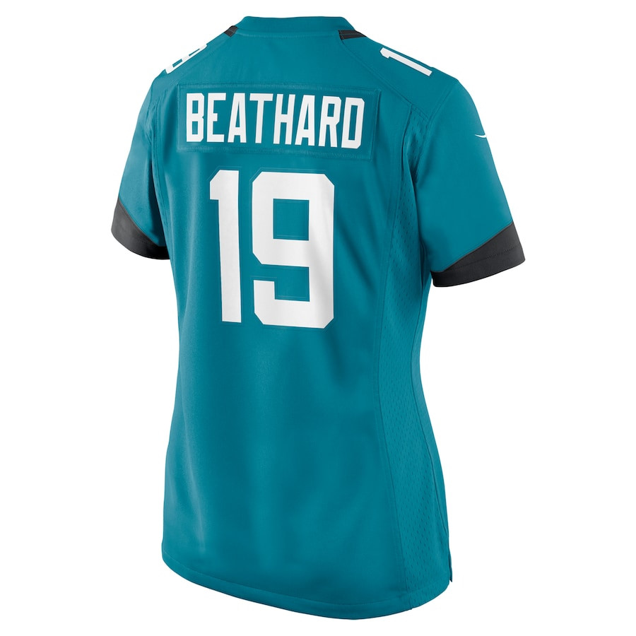 C.J. Beathard 19 Jacksonville Jaguars Game Teal NFL Jersey Women's