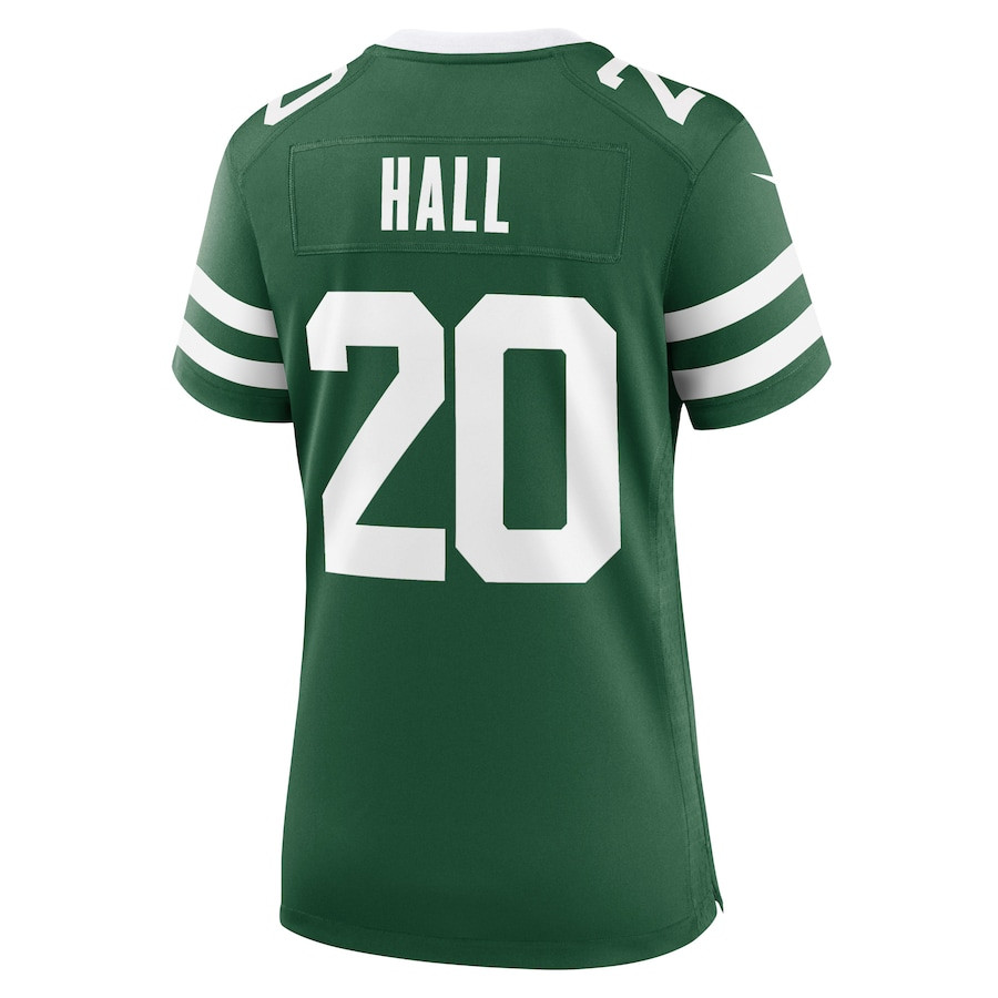 Breece Hall 20 New York Jets Game Legacy Green NFL Jersey Women's