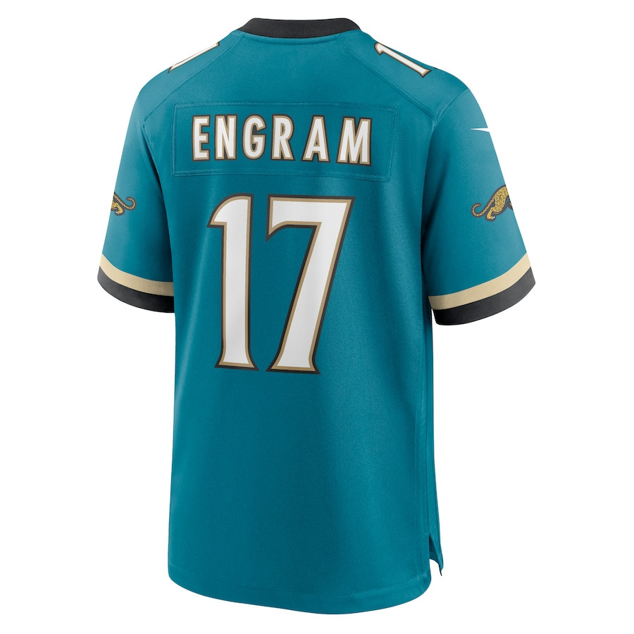 Evan Engram 17 Jacksonville Jaguars Prowler Throwback Player Game Teal NFL Jersey Men's