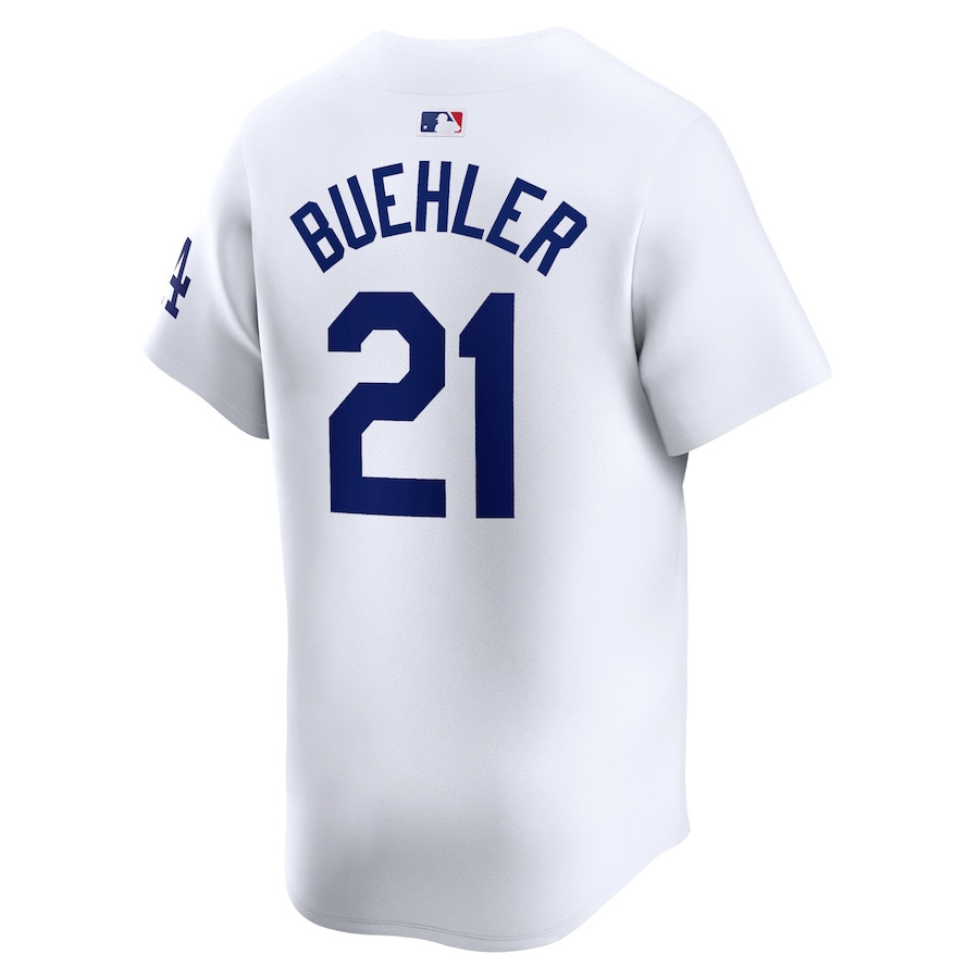 Walker Buehler 21 Los Angeles Dodgers Home Limited White MLB Jersey Men's