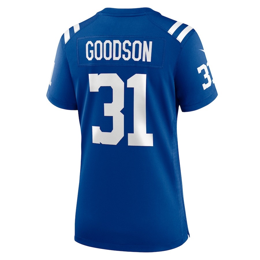 Tyler Goodson 31 Indianapolis Colts Game Royal NFL Jersey Women's