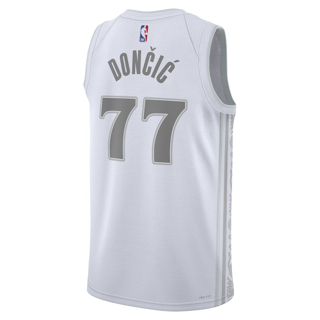 Luka Doncic 77 Dallas Mavericks Unisex 2024/25 Swingman Player City Editio White NBA Jersey Unisex