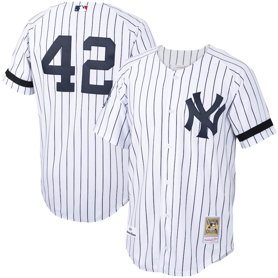 Mariano Rivera New York Yankees Mitchell&Ness Home 2000 Cooperstown Collection Jersey White/Navy