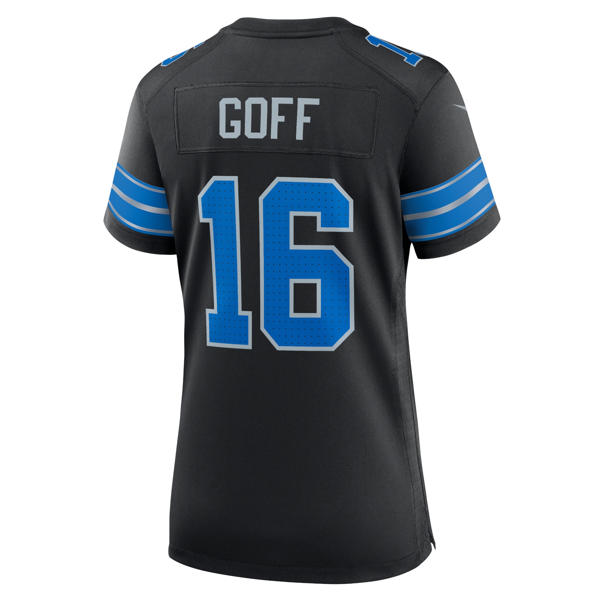 Detroit Lions Jared Goff Black 2nd Alternate Game NFL Jersey Women's