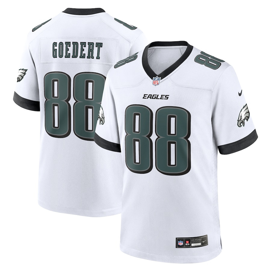 Dallas Goedert 88 Philadelphia Eagles Nike White Game White NFL Jersey Men's