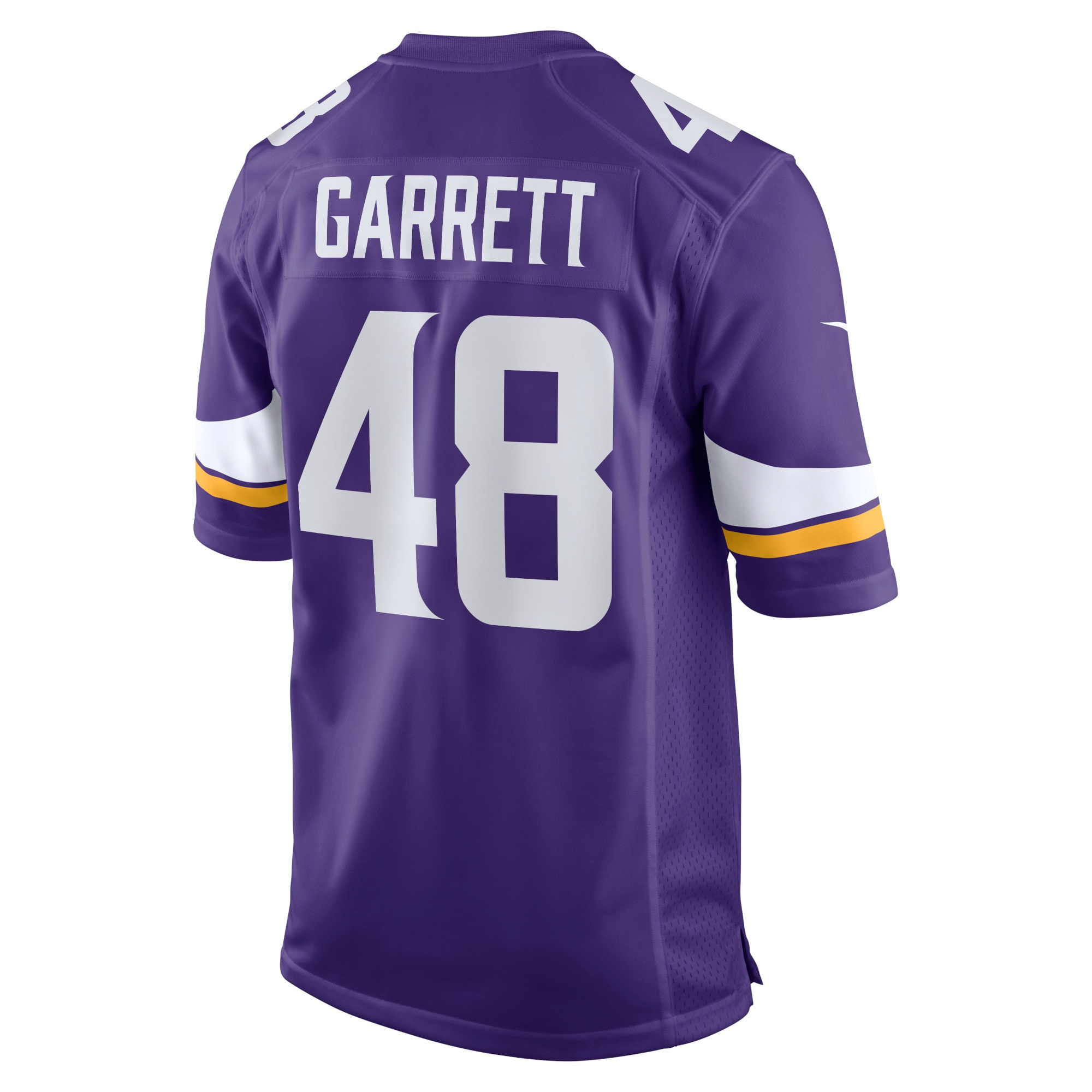 Minnesota Vikings Chris Garrett Purple Home Game Player NFL Jersey Men's