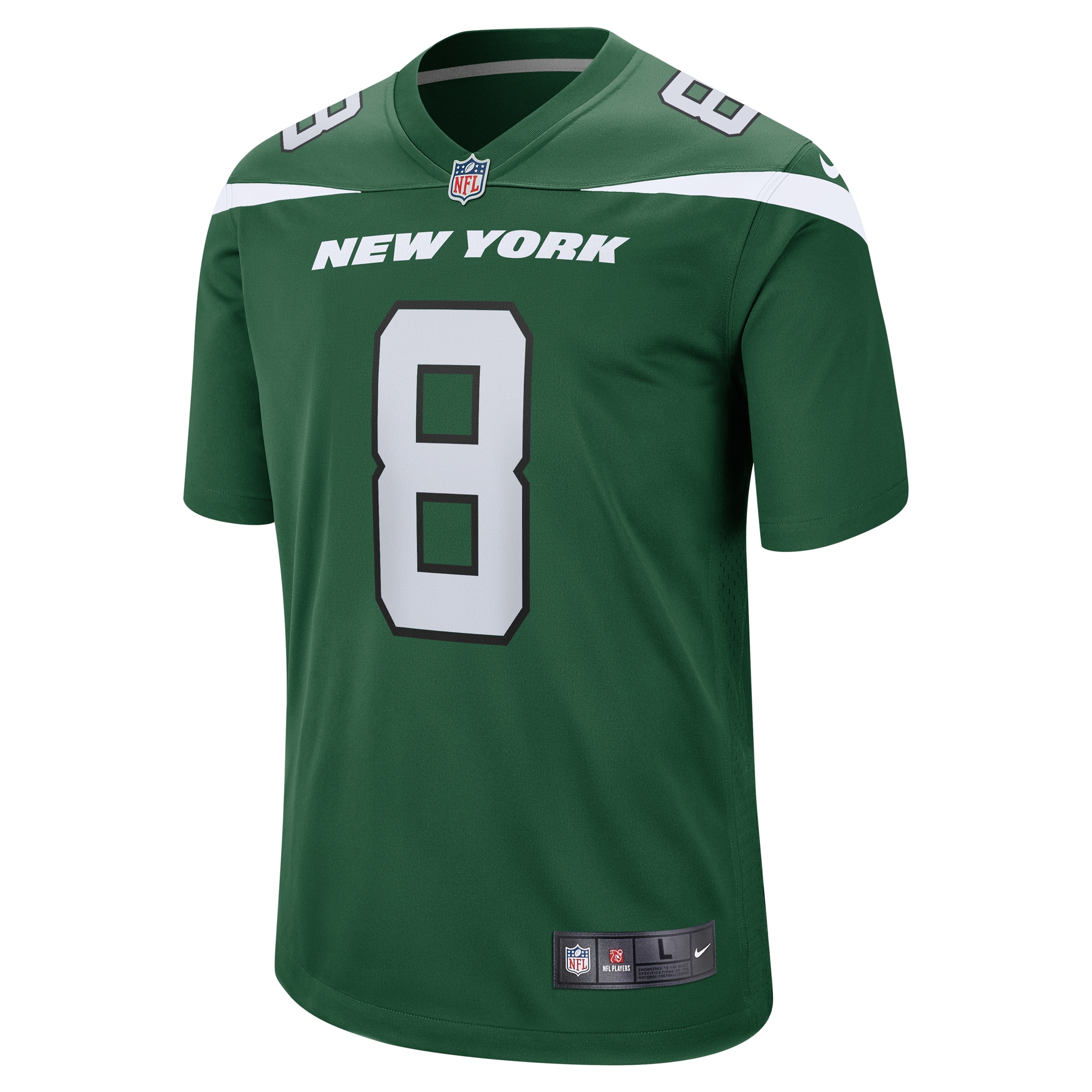 New York Jets Aaron Rodgers Gotham Green Game NFL Jersey Men's