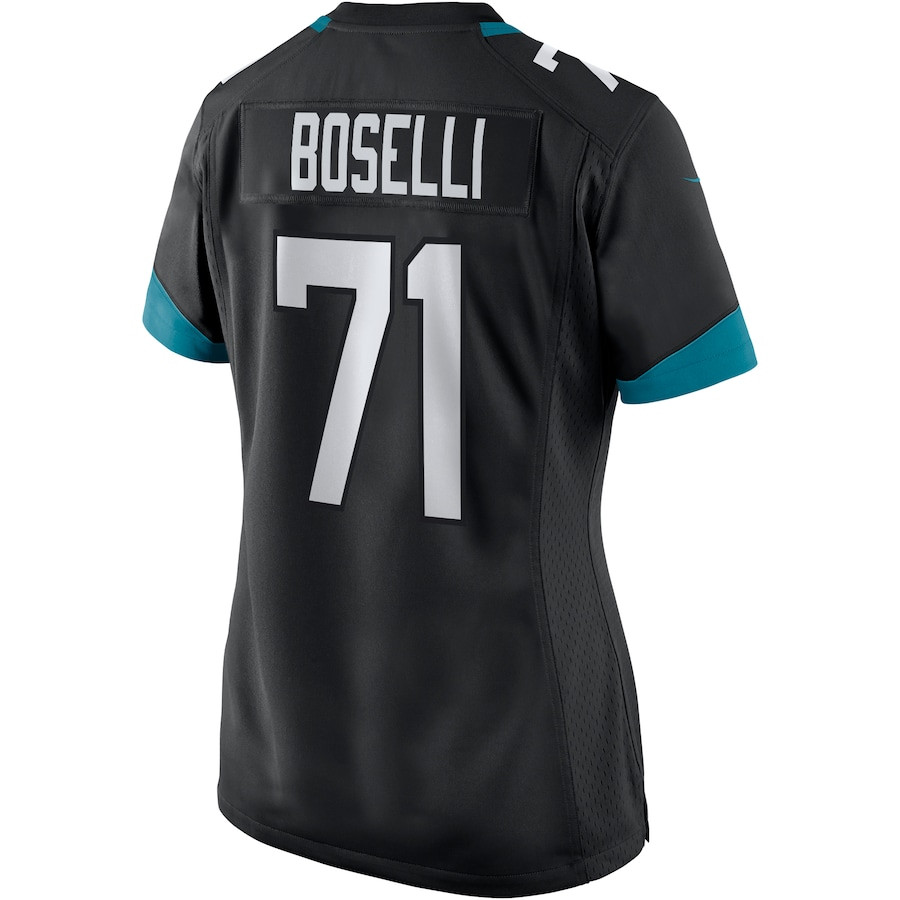 Tony Boselli 71 Jacksonville Jaguars Game Retired Black NFL Jersey Women's