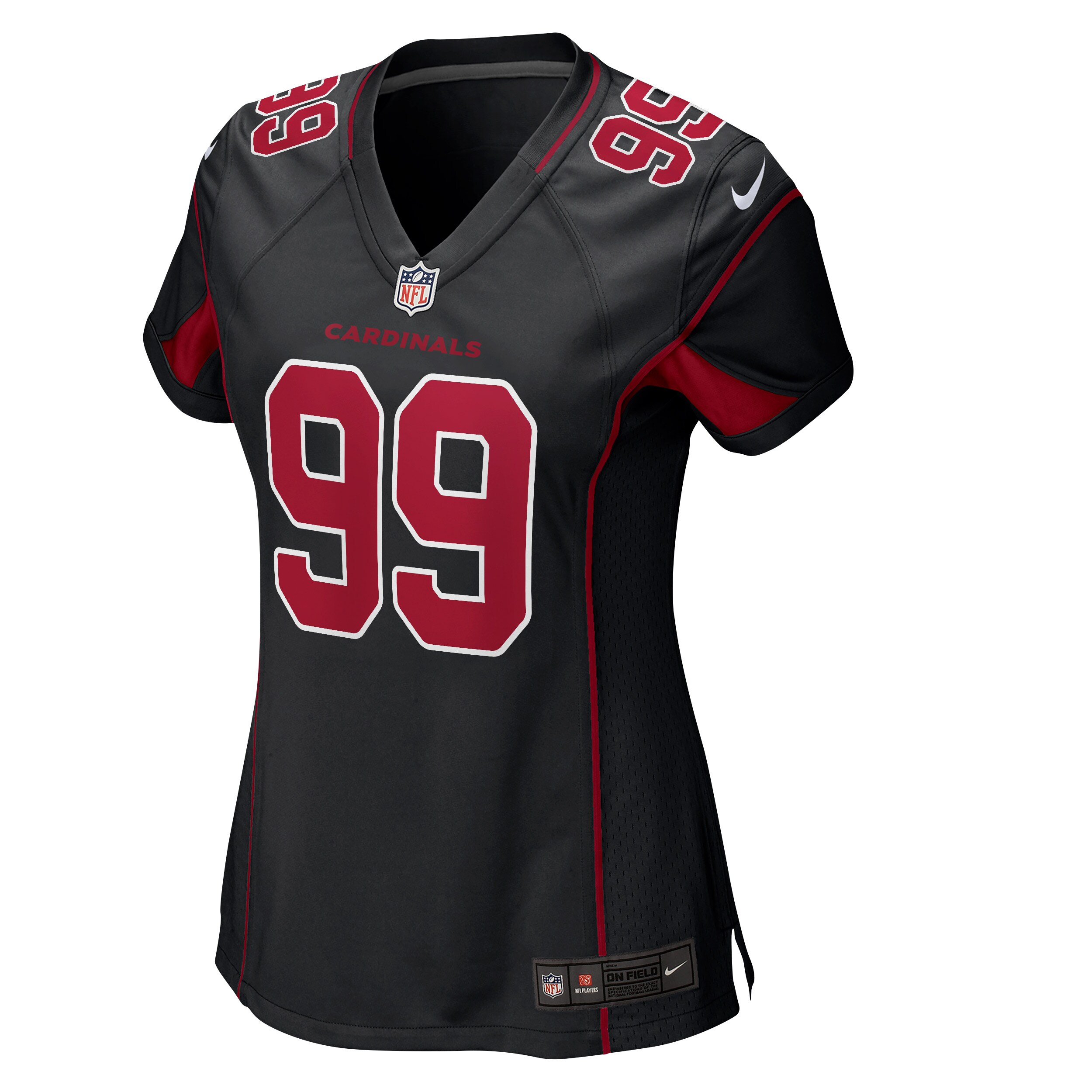Arizona Cardinals J.J. Watt Black 2nd Alternate Game NFL Jersey Women's