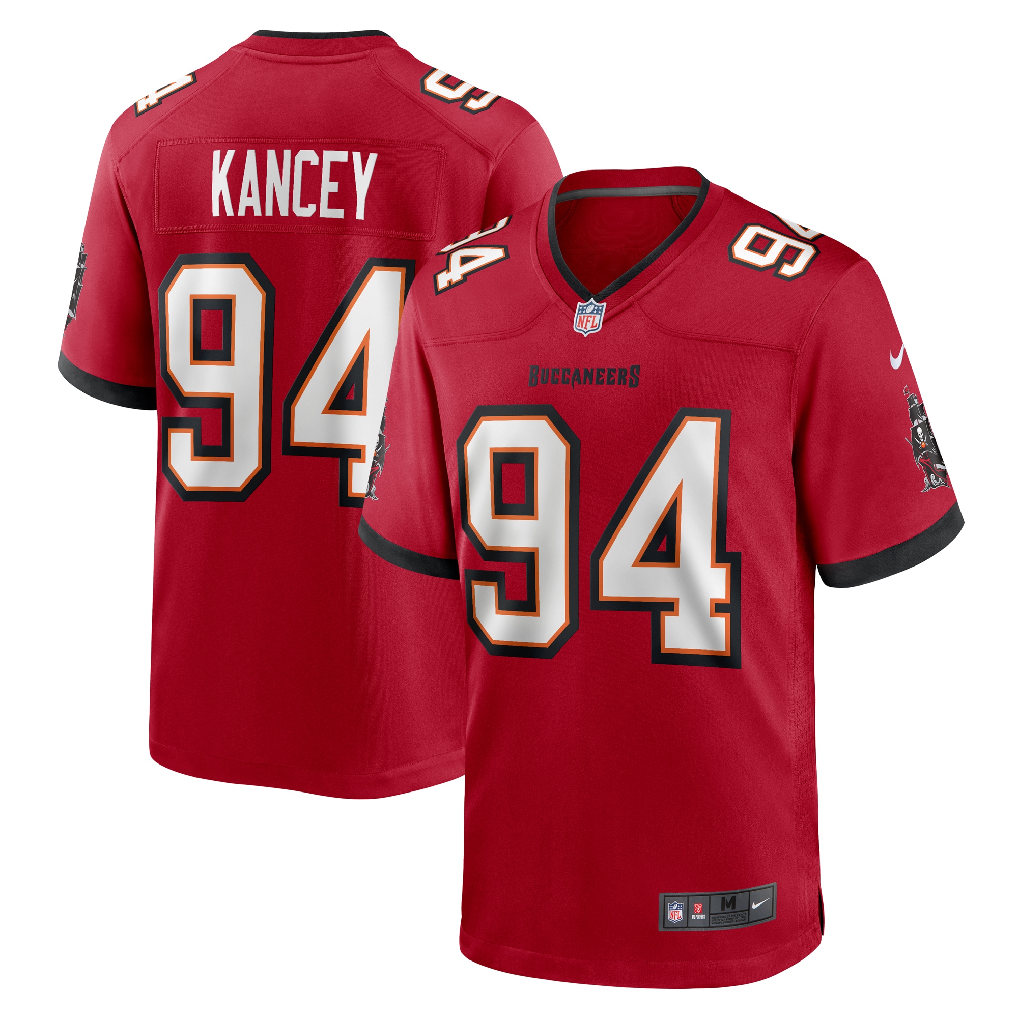 Tampa Bay Buccaneers Calijah Kancey Red Game NFL Jersey Men's