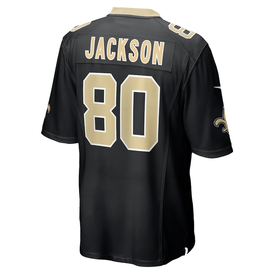 Jermaine Jackson 80 New Orleans Saints Game Black NFL Jersey Men's