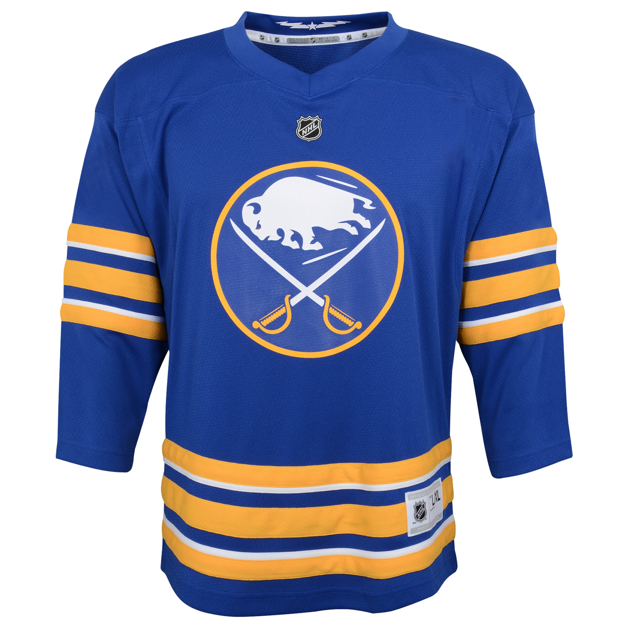 Buffalo Sabres Blue Home Blank NHL Jersey Youth