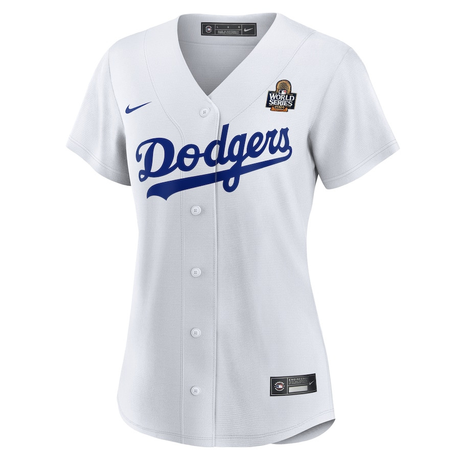 Mookie Betts 50 Los Angeles Dodgers 2024 World Series Home White MLB Jersey Women's