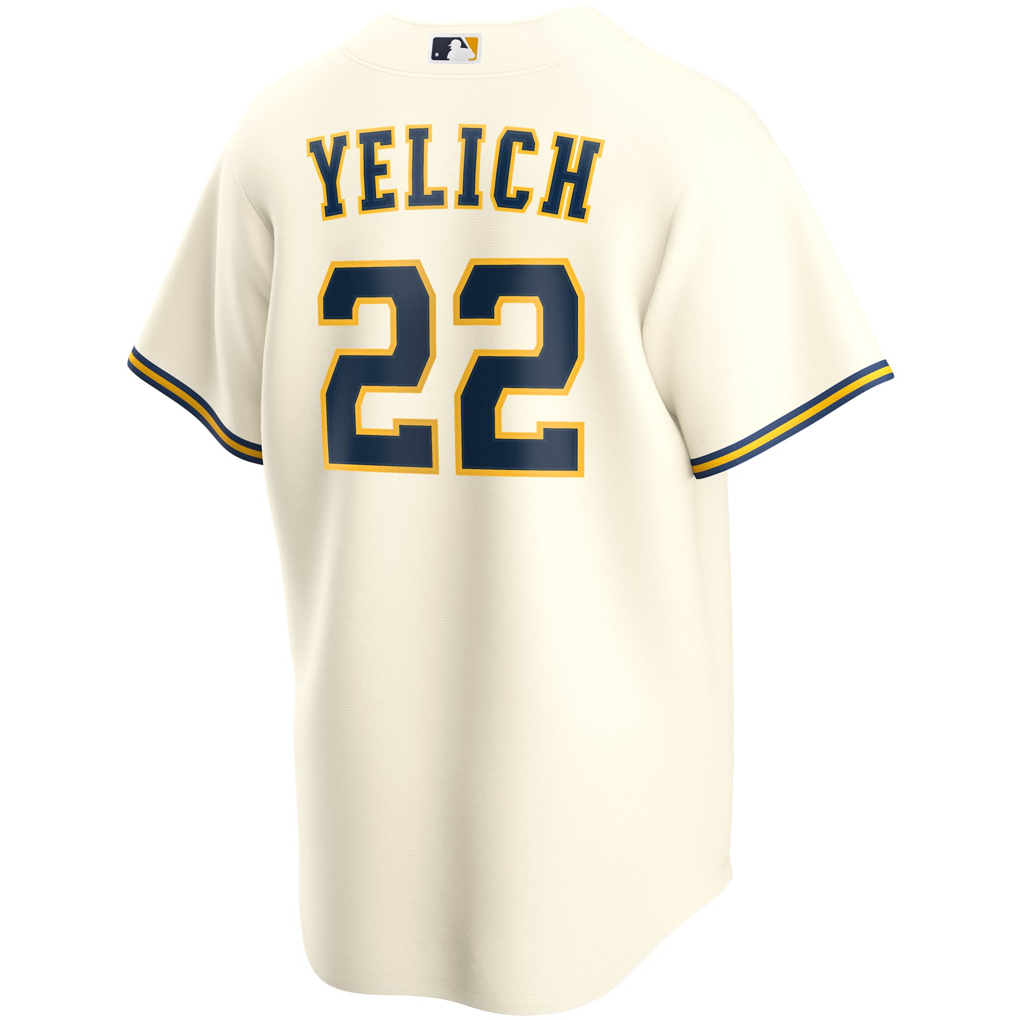 Milwaukee Brewers Christian Yelich Cream Home Player MLB Jersey Youth