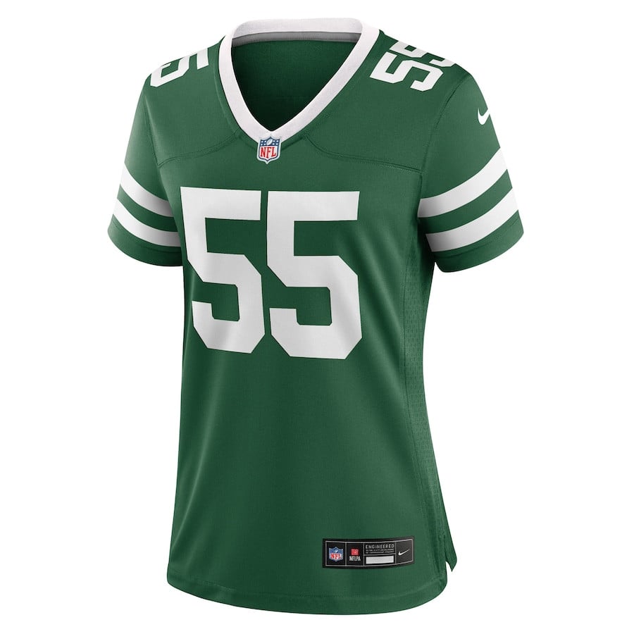 Chazz Surratt 55 New York Jets Team Game Legacy Green NFL Jersey Women's