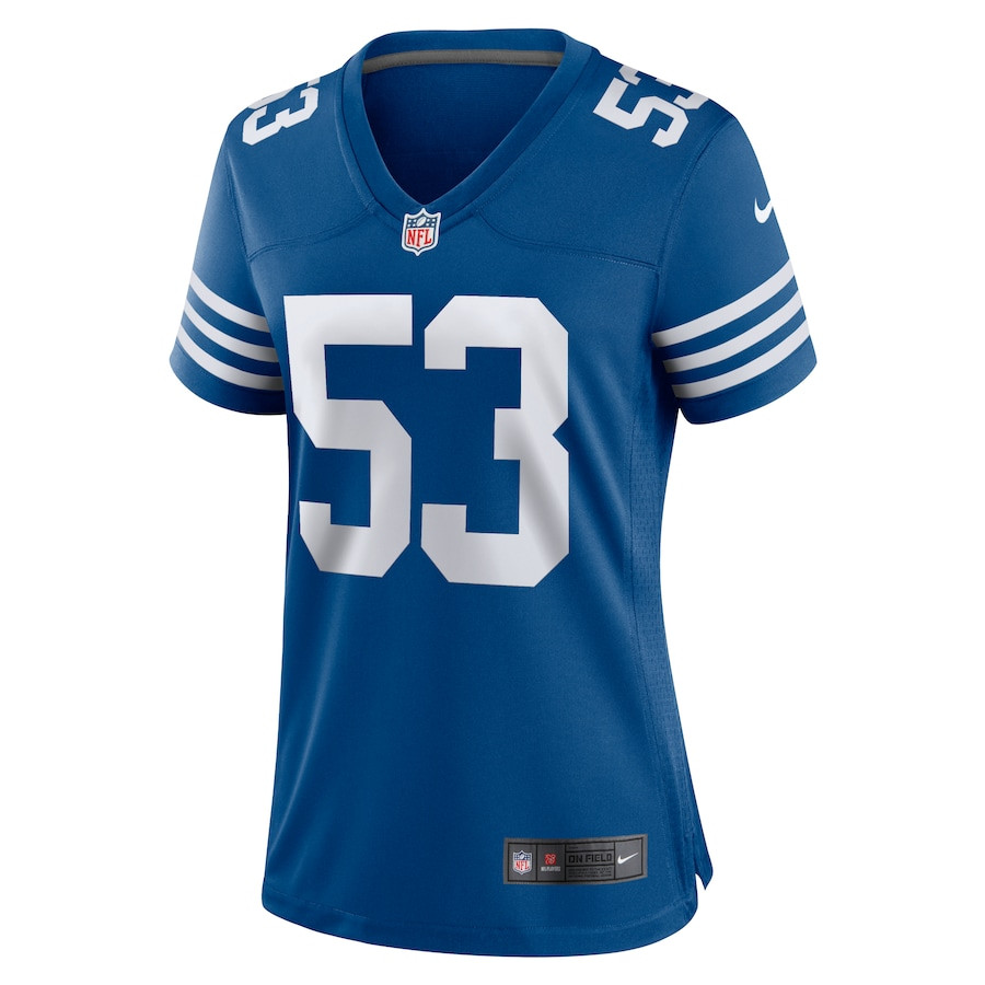 Shaquille Leonard 53 Indianapolis Colts Alternate Game Royal NFL Jersey Women's