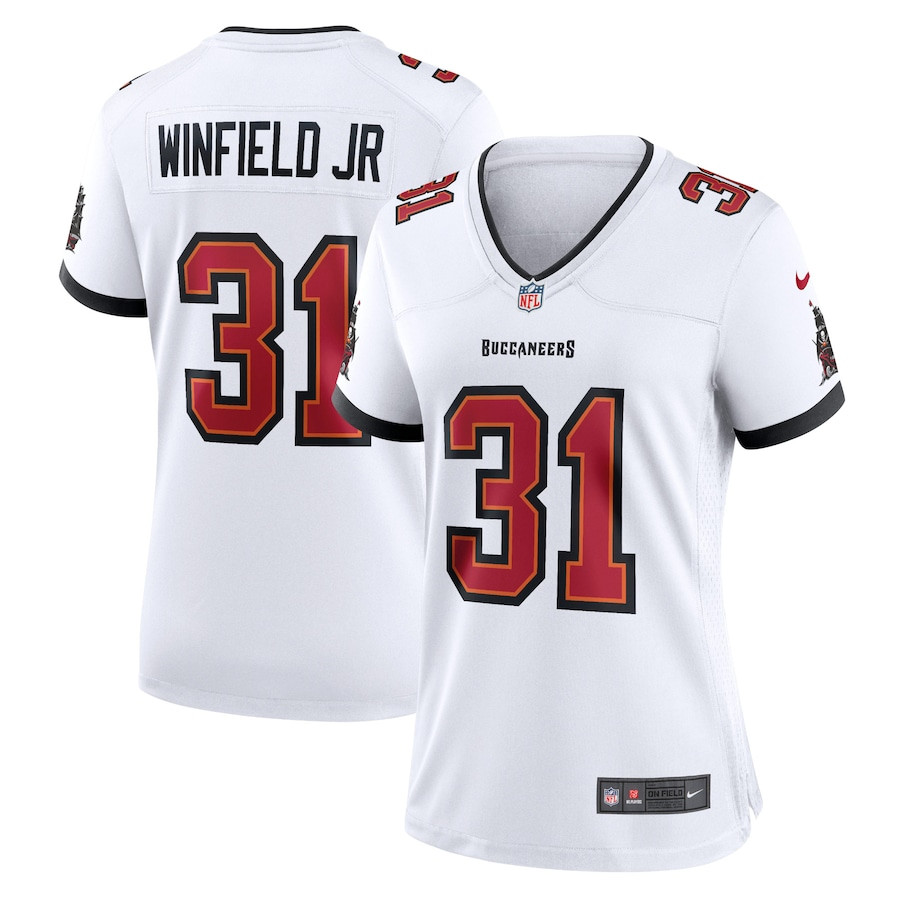 Antoine Winfield Jr. 31 Tampa Bay Buccaneers Game White NFL Jersey Women's