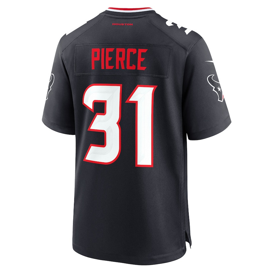 Dameon Pierce 31 Houston Texans Game Navy NFL Jersey Men's