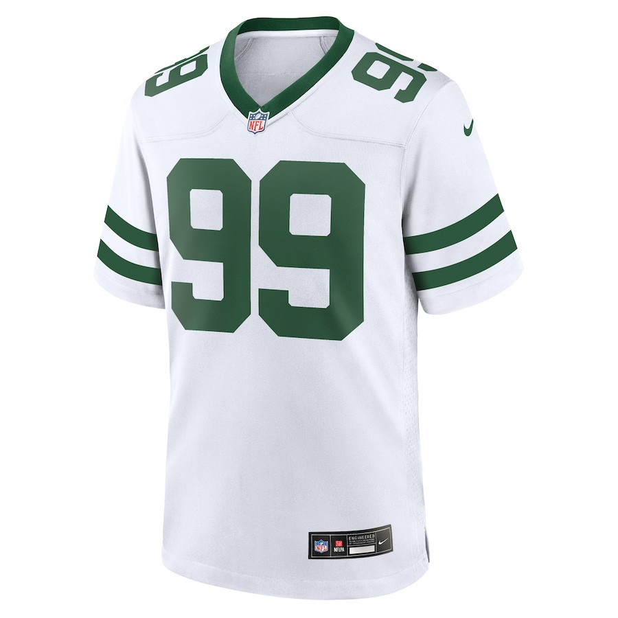 Mark Gastineau 99 New York Jets Game Retired Player White NFL Jersey Men's
