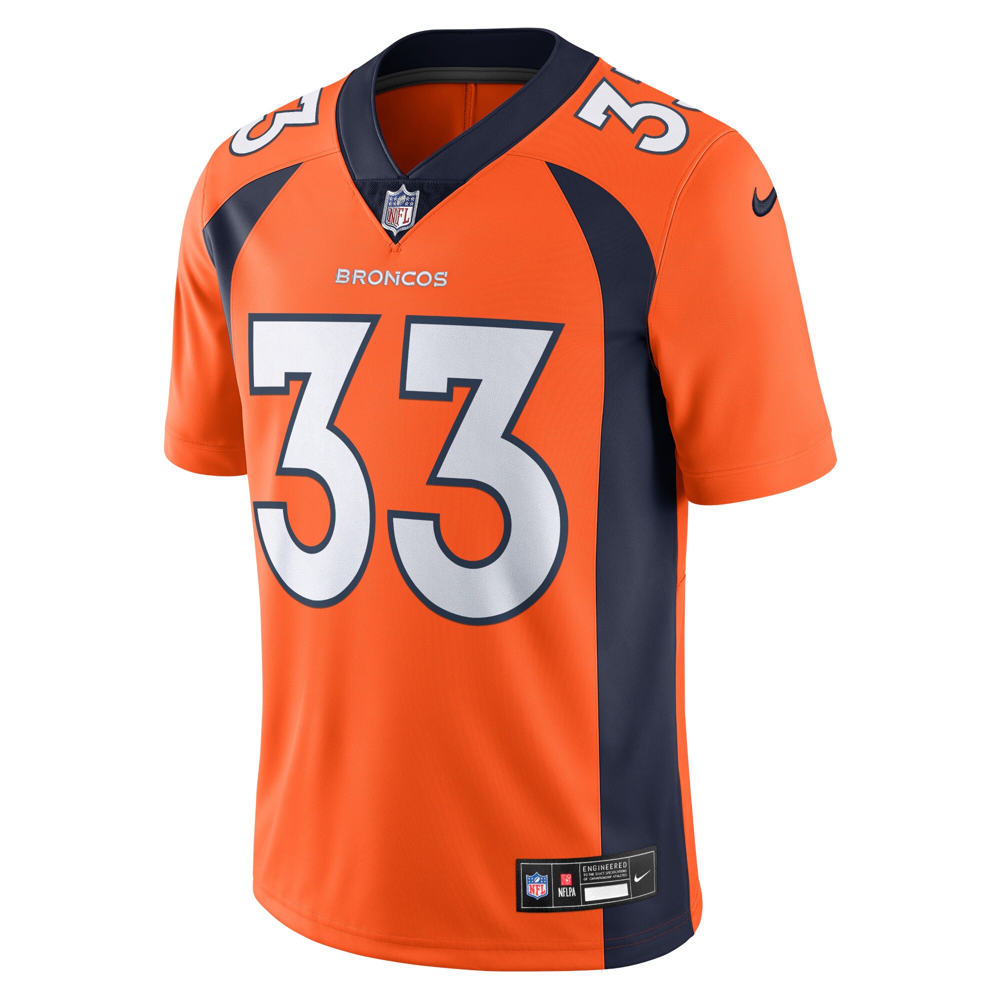 Denver Broncos Javonte Williams Orange Vapor Untouchable Limited NFL Jersey Men's
