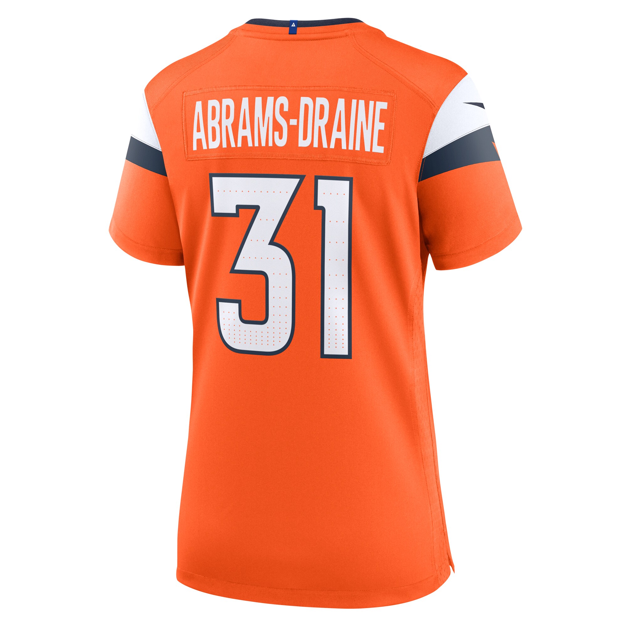 Denver Broncos Kris Abrams-Draine Orange Team Game NFL Jersey Women's