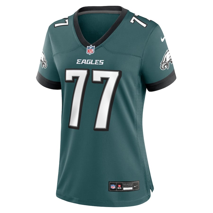 Matt Hennessy 77 Philadelphia Eagles Game Midnight Green NFL Jersey Women's