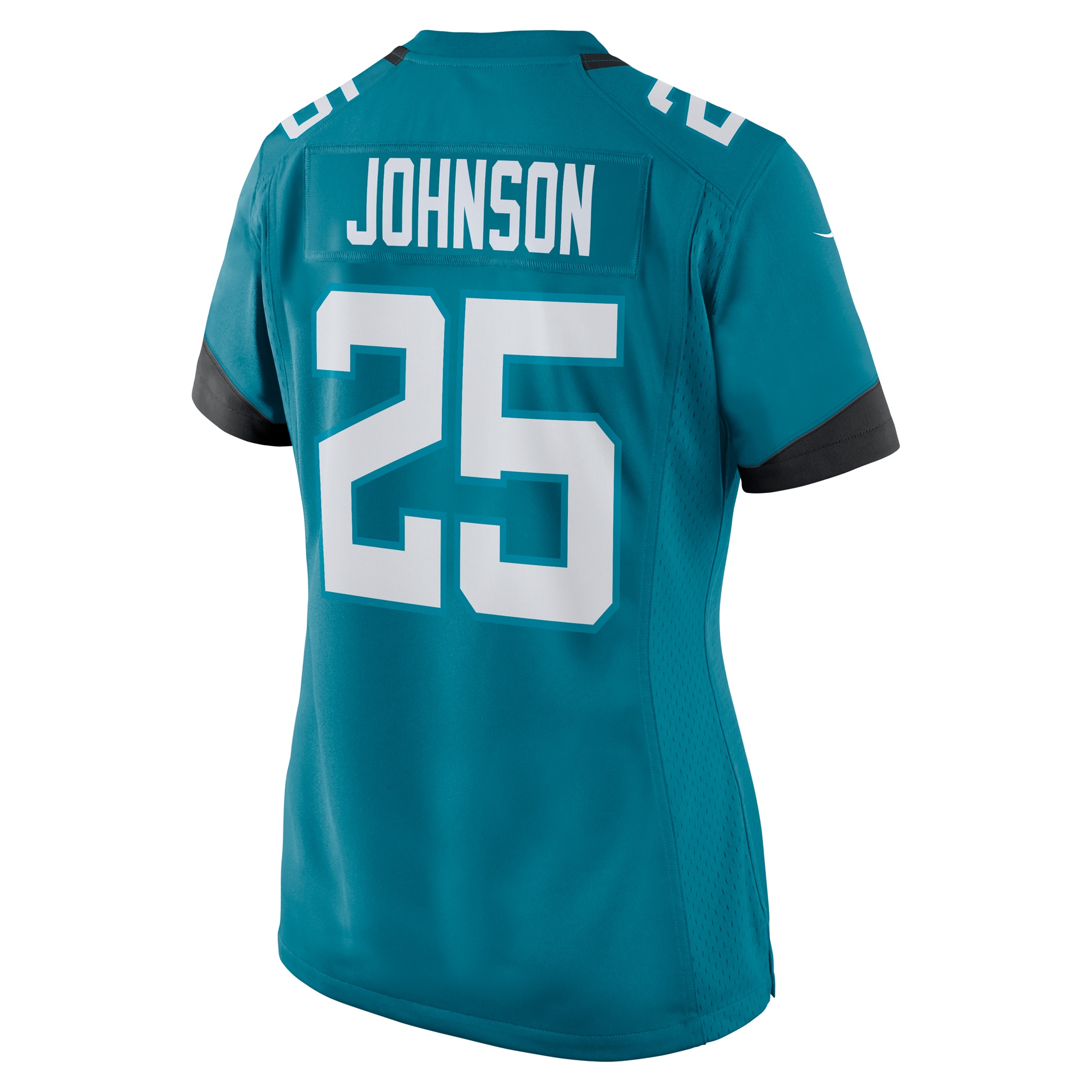 Jacksonville Jaguars D'Ernest Johnson Teal Team Game NFL Jersey Women's